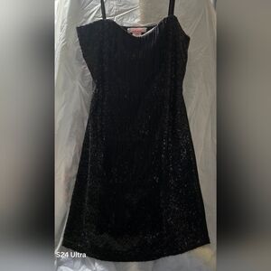 Black Sexy fitted Mini Dress, Wet Seal size Medium...